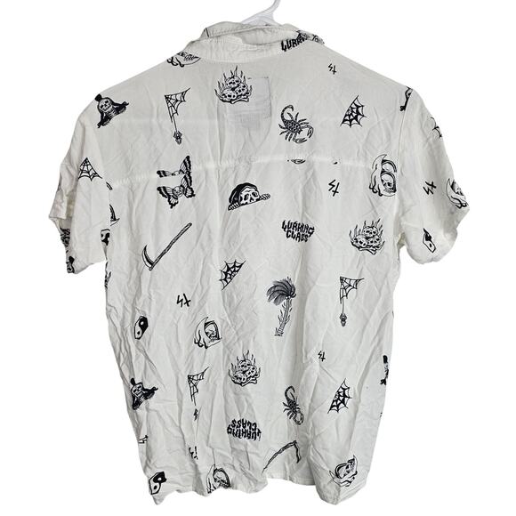 Lurking Class Shirt Button Down Shirt Women S White Collared Shirt Casual Top - Picture 7 of 7